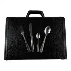 Set tacamuri 72 piese din inox cu diplomat negru Bohmann