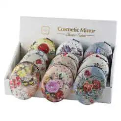 Oglinda de buzunar cu sclipici 6.5x9 CM - Se vinde 12 buc/cut.