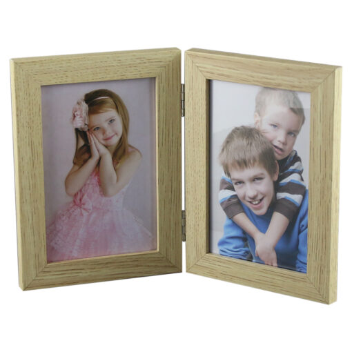 Rama foto dubla din plastic 2 poze 10x15 CM