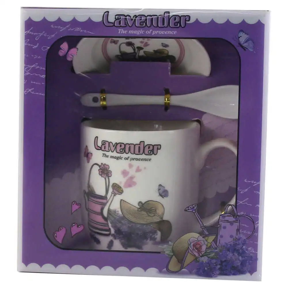 Cana cu farfurie si lingurita