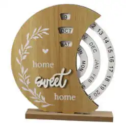 Calendar perpetuu din lemn 18 CM