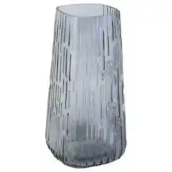 Vaza din sticla gri 11x22 CM