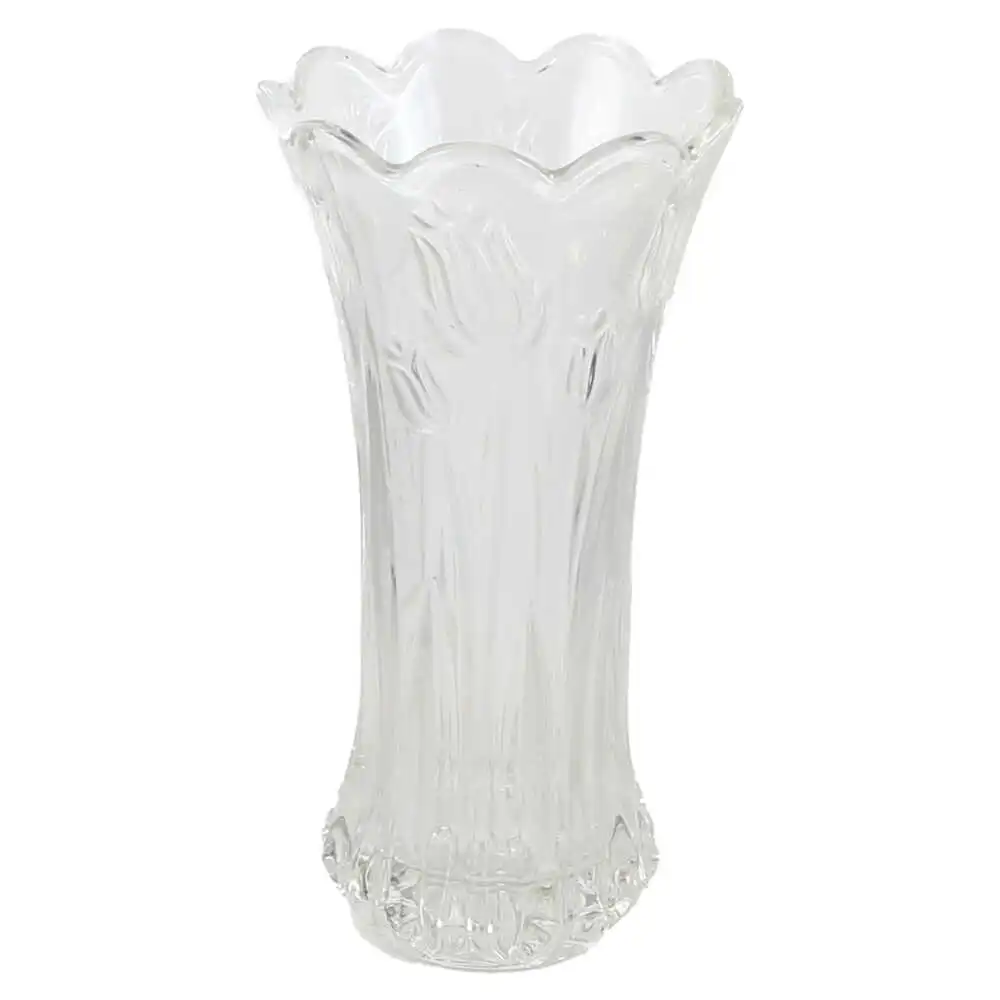 Vaza din sticla gravata 19.5 CM