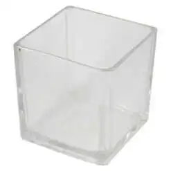 Bol patrat din sticla transparenta 10 CM