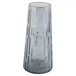 Vaza din sticla gri 10x22 CM