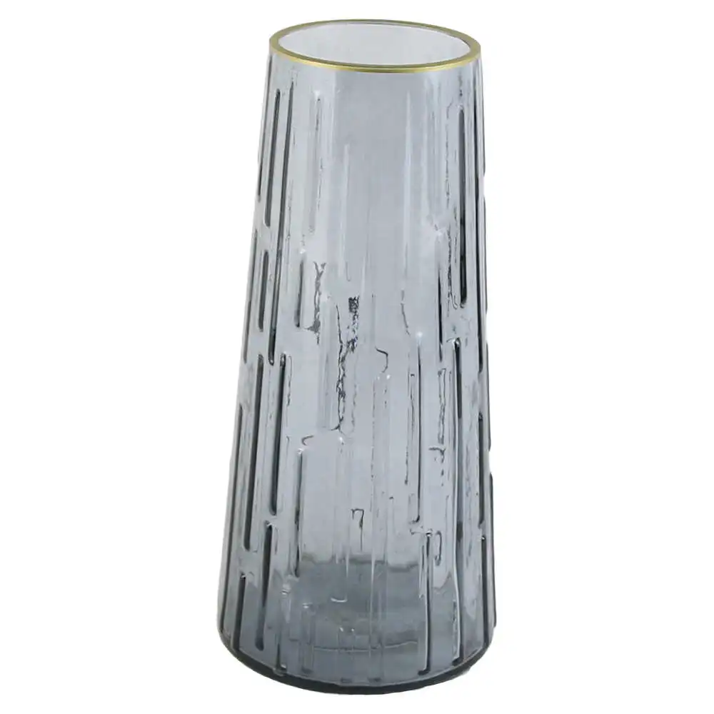 Vaza din sticla gri 10x22 CM Vaza din sticla gri 10x22 CM