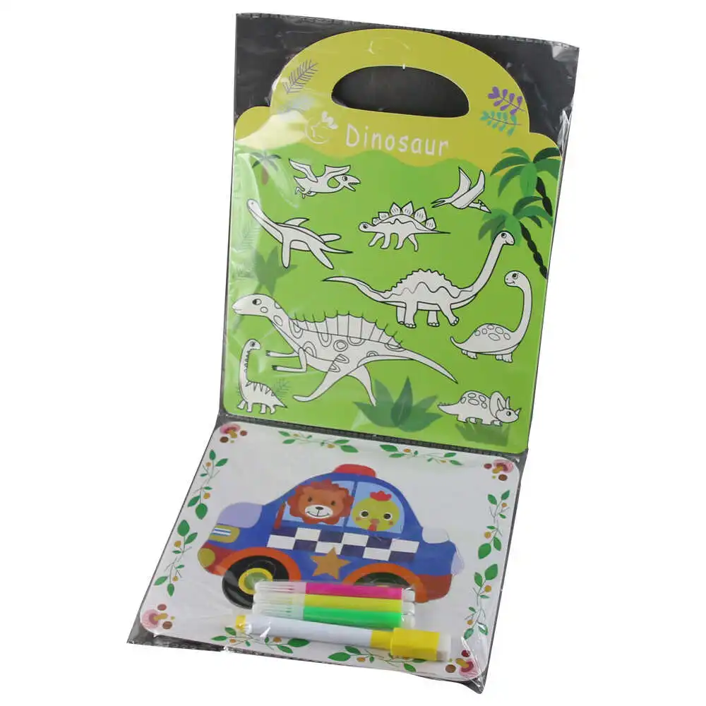 Caiet pentru colorat cu carioci "Dinosauri/Animale"