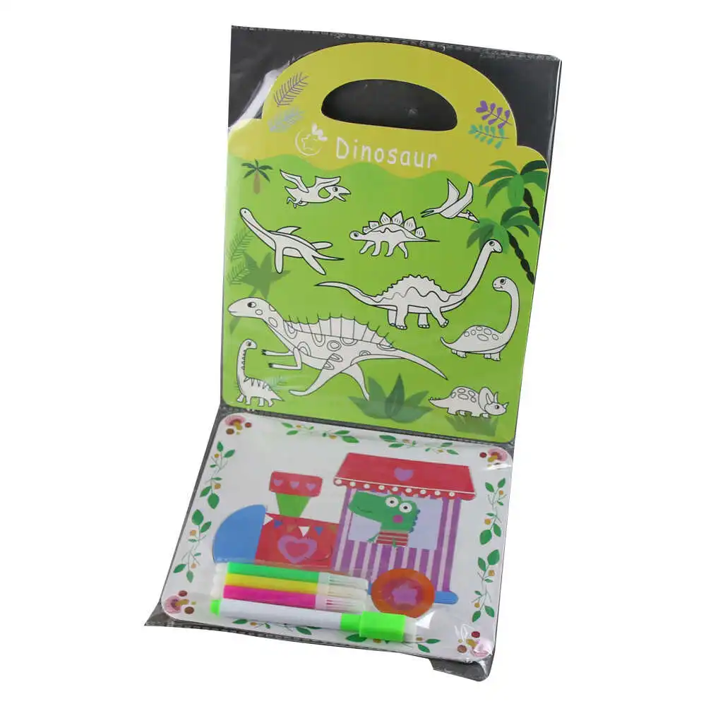 Caiet pentru colorat cu carioci "Dinosauri/Animale"