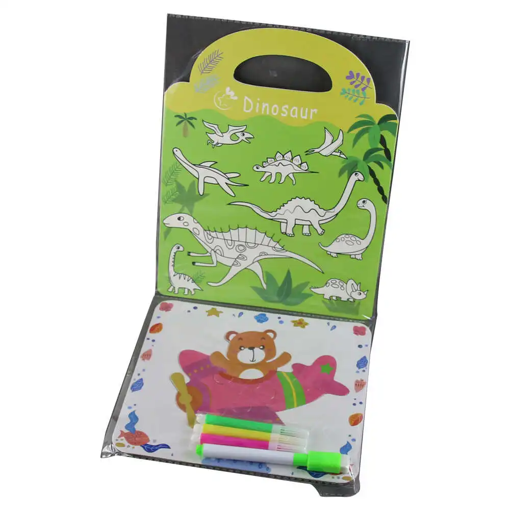 Caiet pentru colorat cu carioci "Dinosauri/Animale"