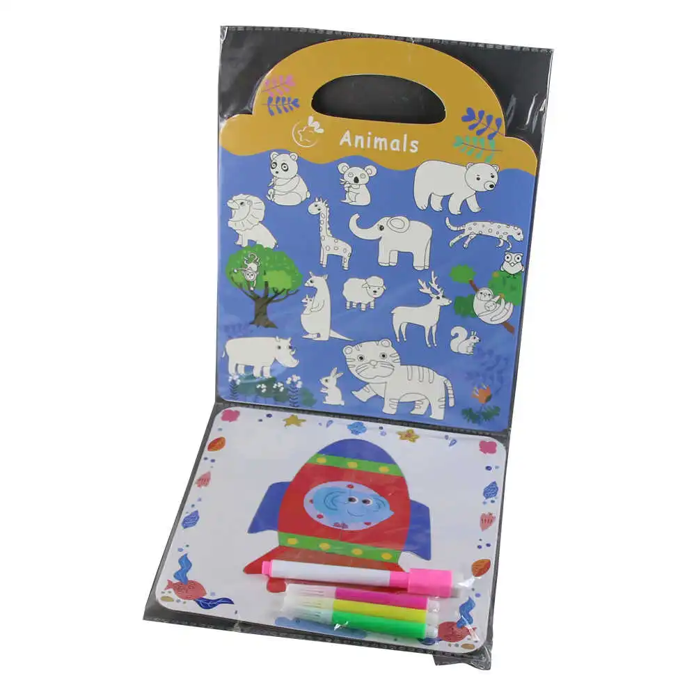 Caiet pentru colorat cu carioci "Dinosauri/Animale"