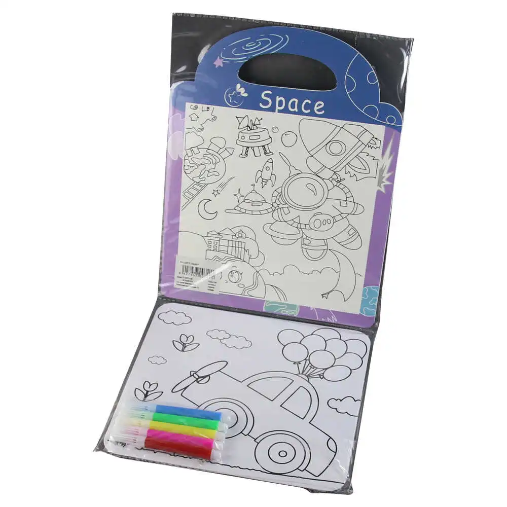 Caiet pentru colorat cu carioci "Space" Caiet pentru colorat cu carioci "Space"