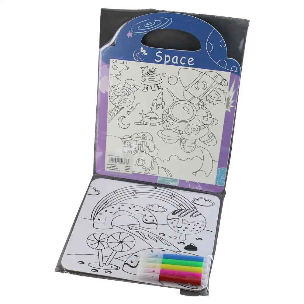 Caiet pentru colorat cu carioci "Space" Caiet pentru colorat cu carioci "Space"