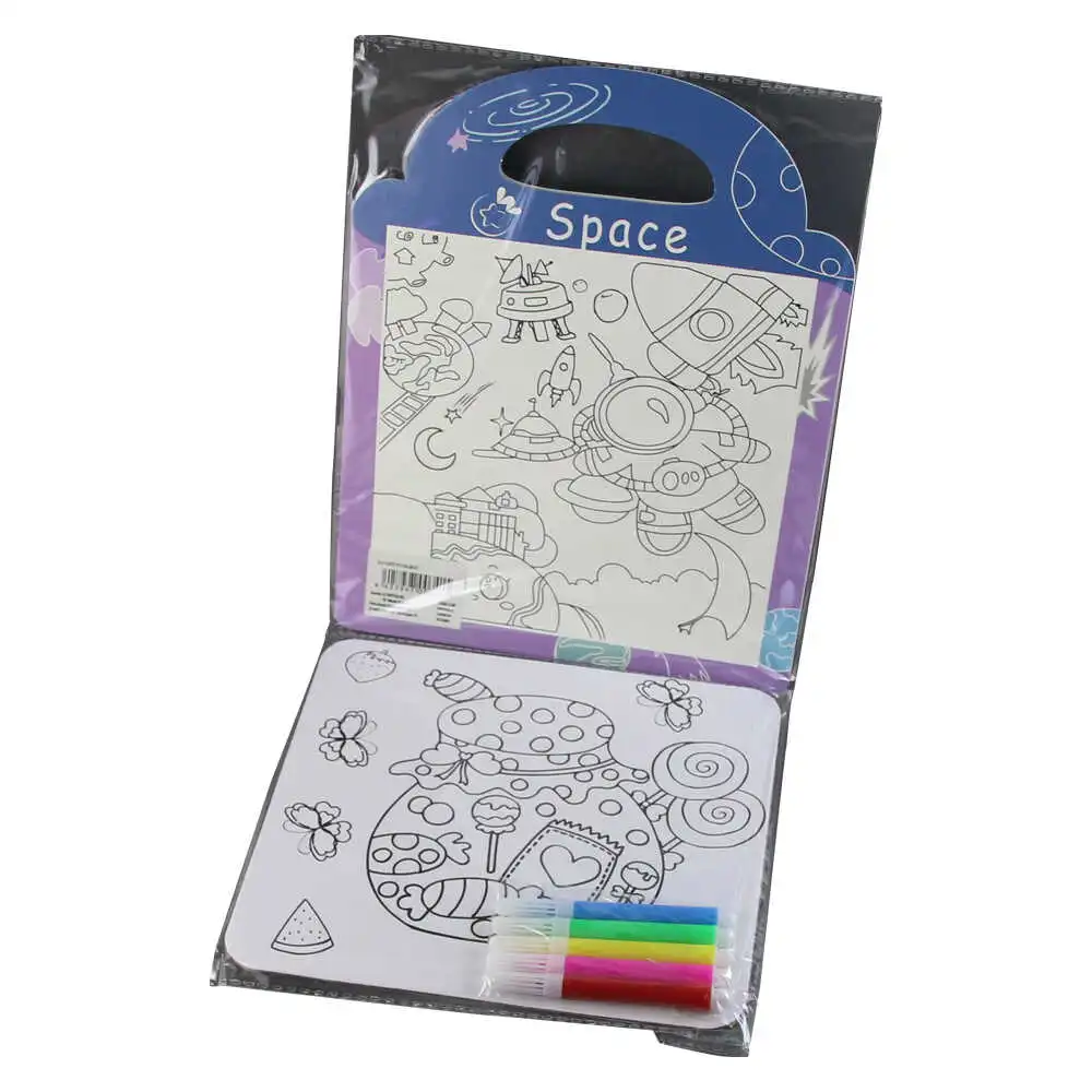 Caiet pentru colorat cu carioci "Space" Caiet pentru colorat cu carioci "Space"
