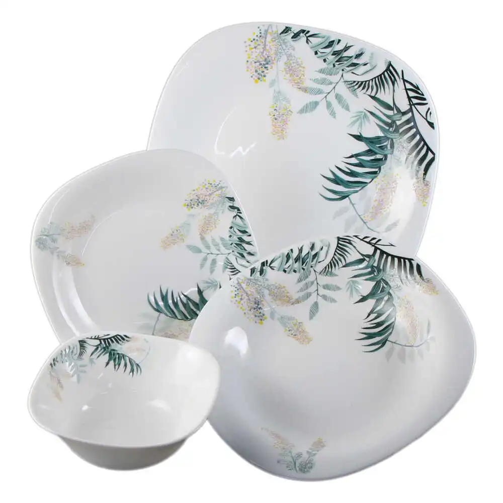 Serviciu de masa din sticla opal 24 piese Serviciu de masa din sticla opal 24 piese