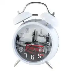 Ceas desteptator din metal si plastic 11x17 CM