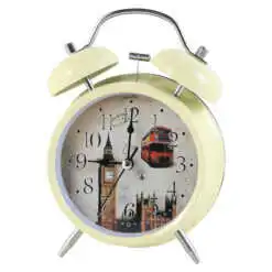 Ceas desteptator din metal si plastic 11x17 CM