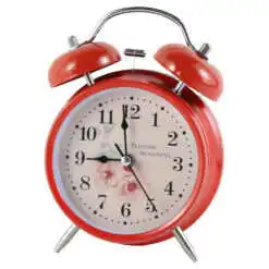 Ceas desteptator din metal si plastic 11x17 CM