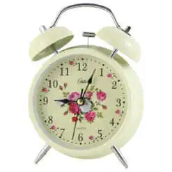 Ceas desteptator din metal si plastic 11x17 CM