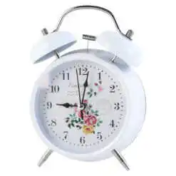 Ceas desteptator din metal si plastic 11x17 CM
