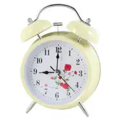 Ceas desteptator din metal si plastic 11x17 CM