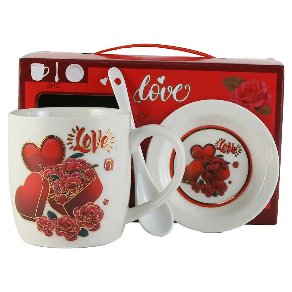 din ceramica "Love" - trandafiri