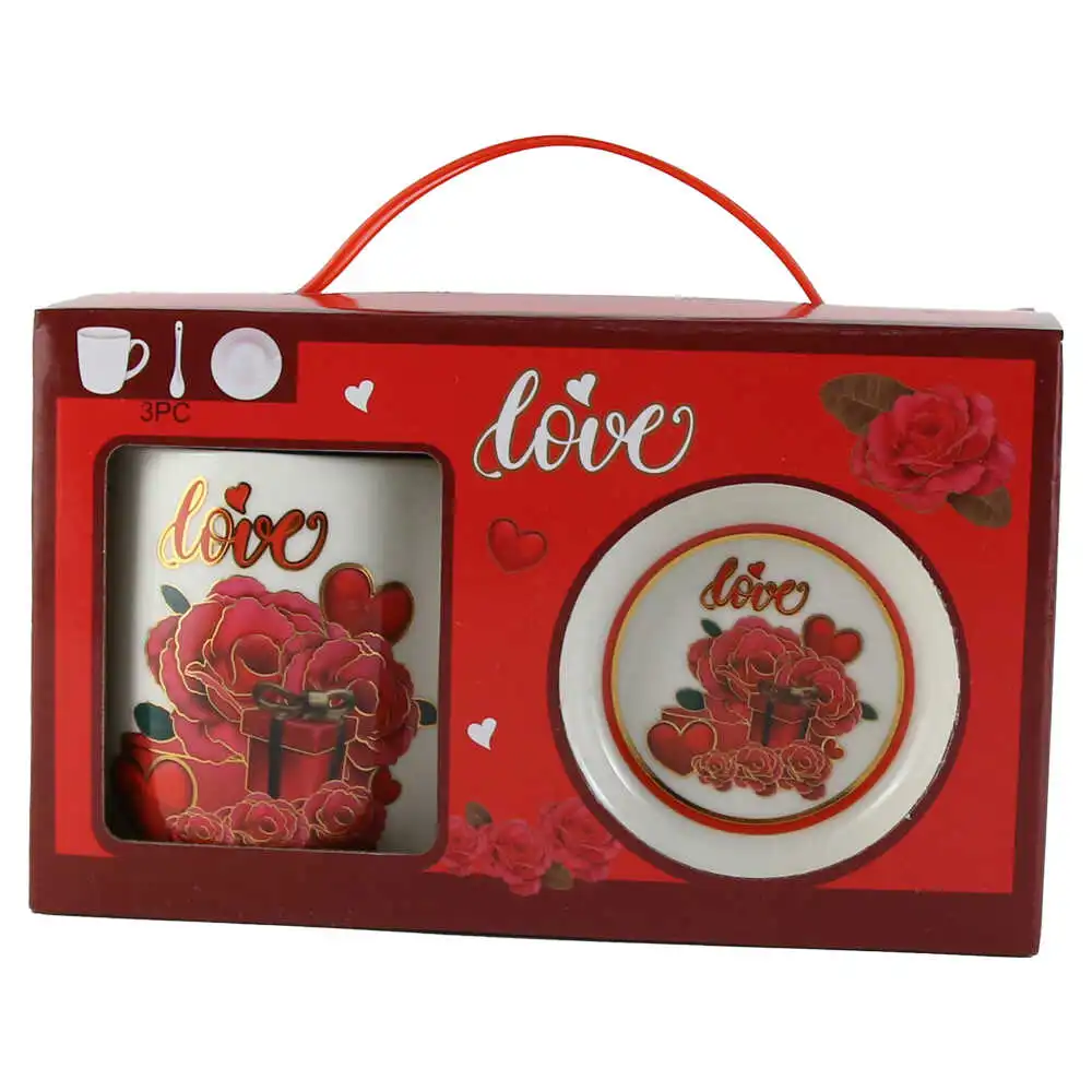 Cana cu farfurie si lingurita