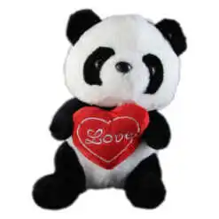 Ursulet Panda de plus cu inimioara Love 25 CM