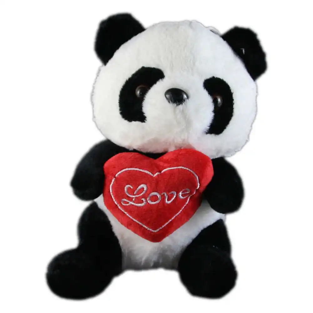 Ursulet Panda de plus cu inimioara Love 25 CM Ursulet Panda de plus cu inimioara Love 25 CM