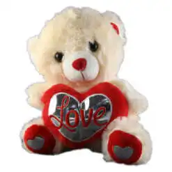 Ursulet de plus cu inimioara Love 27 CM