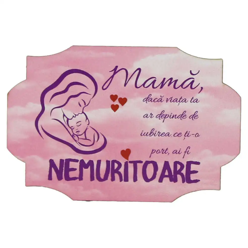 Magnet frigider din lemn "Mama