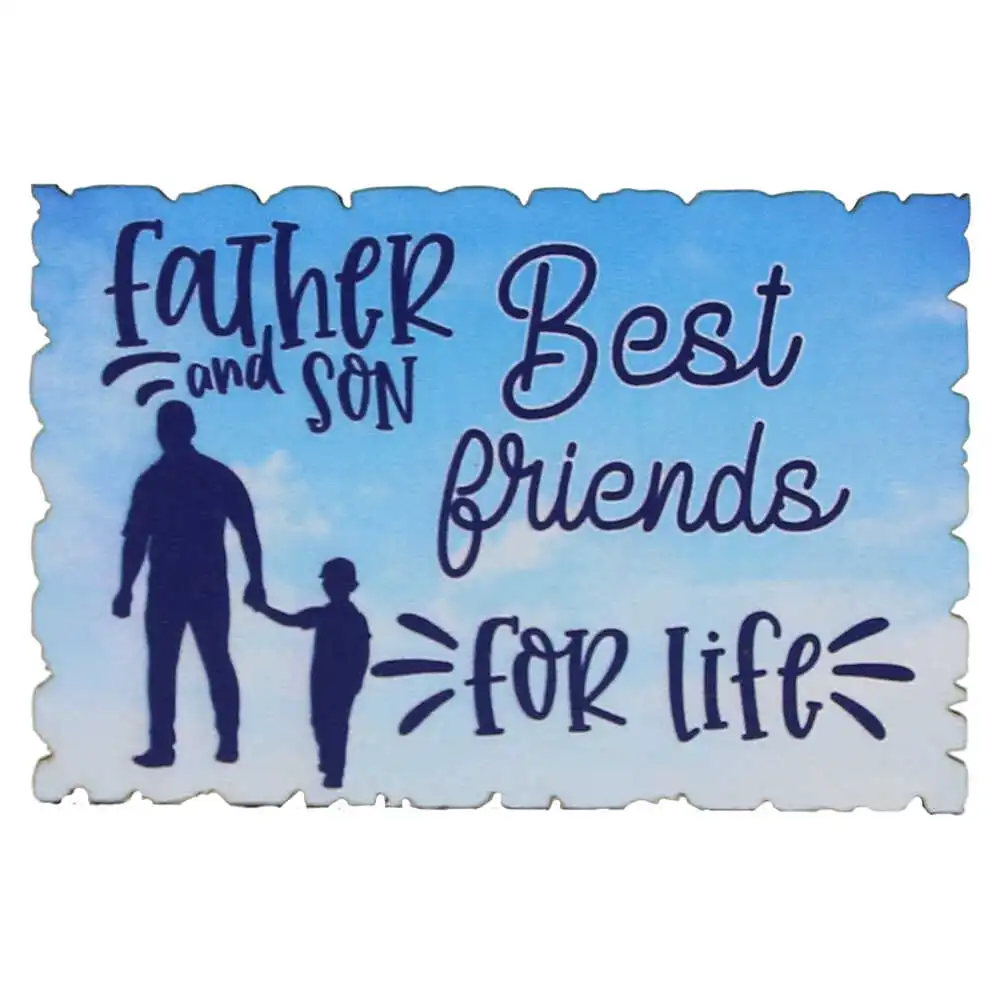 Magnet frigider din lemn "Father & Son Best friends for Life" 9x6 CM Magnet frigider din lemn "Father & Son Best friends for Life" 9x6 CM