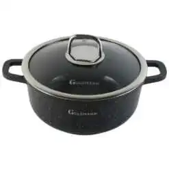 Cratita marmorata cu capac 3.3 L