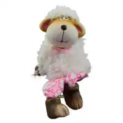 Figurina miel de Paste din ceramica cu picioare din textil 7 CM