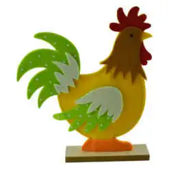 Figurina decorativa pentru Paste din pasla si talpa de lemn 30 CM - Cocos