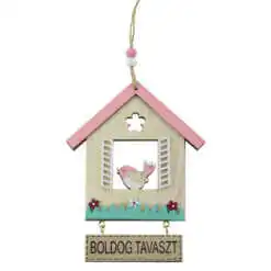 Decoratiune pentru usa din lemn cu Pasare