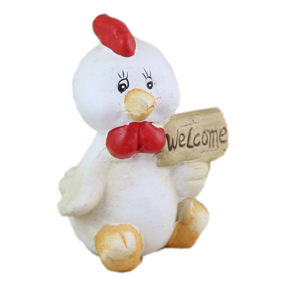Figurina Pui din ceramica Welcome 11 CM Figurina Pui din ceramica Welcome 11 CM
