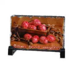 Placa ardezie "Kellemes Husveti Unnepeket"