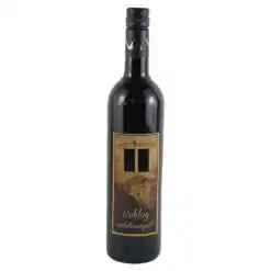 Vin rosu 750 ml  "Boldog Szuletesnapot/Happy Birthday!"cu eticheta din pluta si numere selectabile