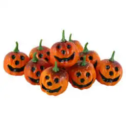 Set 10 dovlecei Halloween din polifoam 5 cm