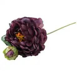 Bujor artificial cu boboc 67 CM