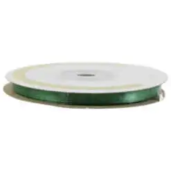 Rola panglica satin Verde 6 mm x 25 m