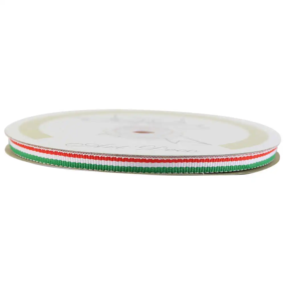 Rola panglica drapel rosu/alb/verde 6 mm x 25 m Rola panglica drapel rosu/alb/verde 6 mm x 25 m