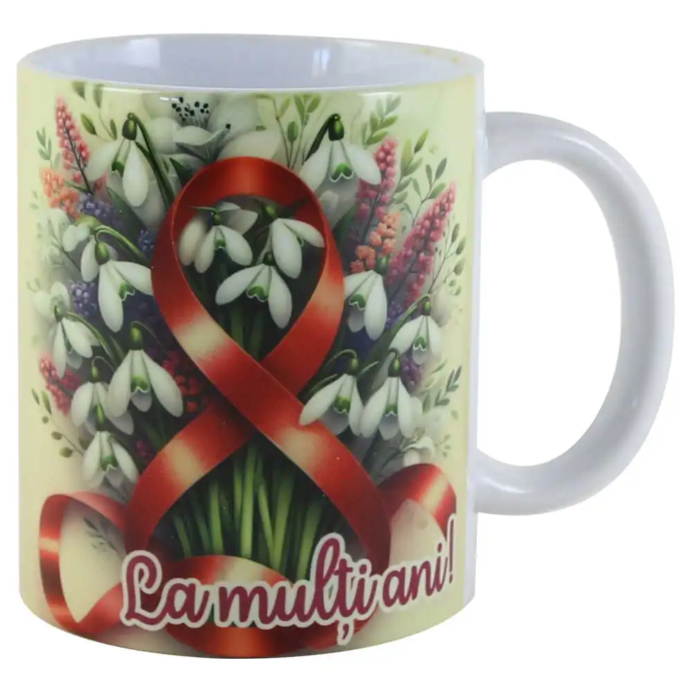 Cana ceramica "La mulit ani!...8 Martie" Cana ceramica "La mulit ani!...8 Martie"
