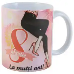 Cana ceramica "La multi ani!...8 Martie"