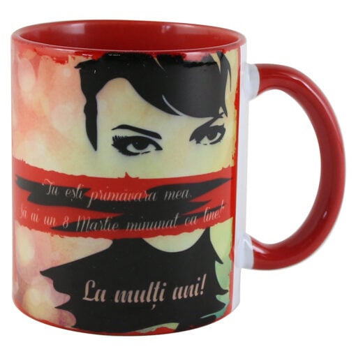 Cana ceramica "Tu esti Primavara mea..."