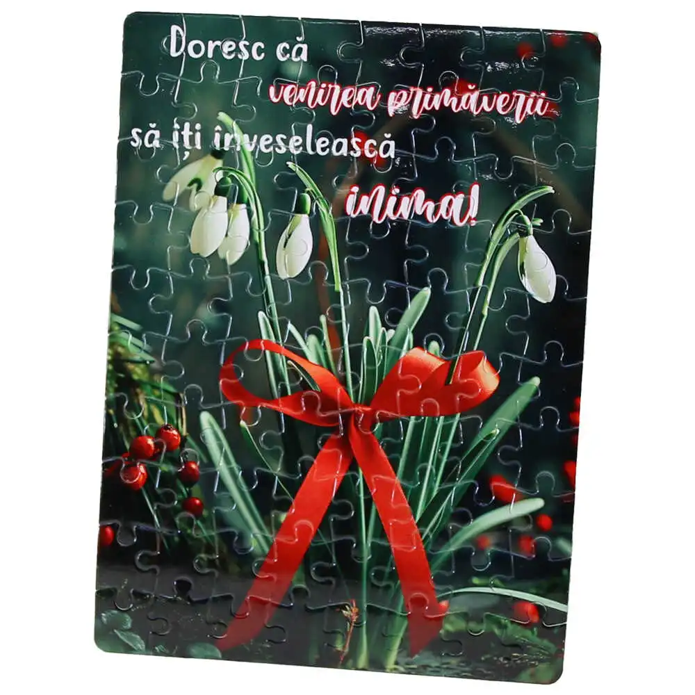 Puzzle magnetic 80 piese "Doresc ca venirea Primaverii..."