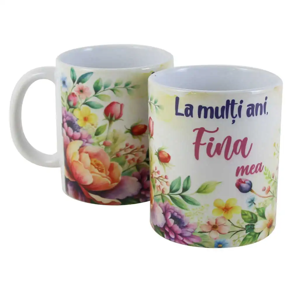 Cana ceramica "La multi ani Cana ceramica "La multi ani