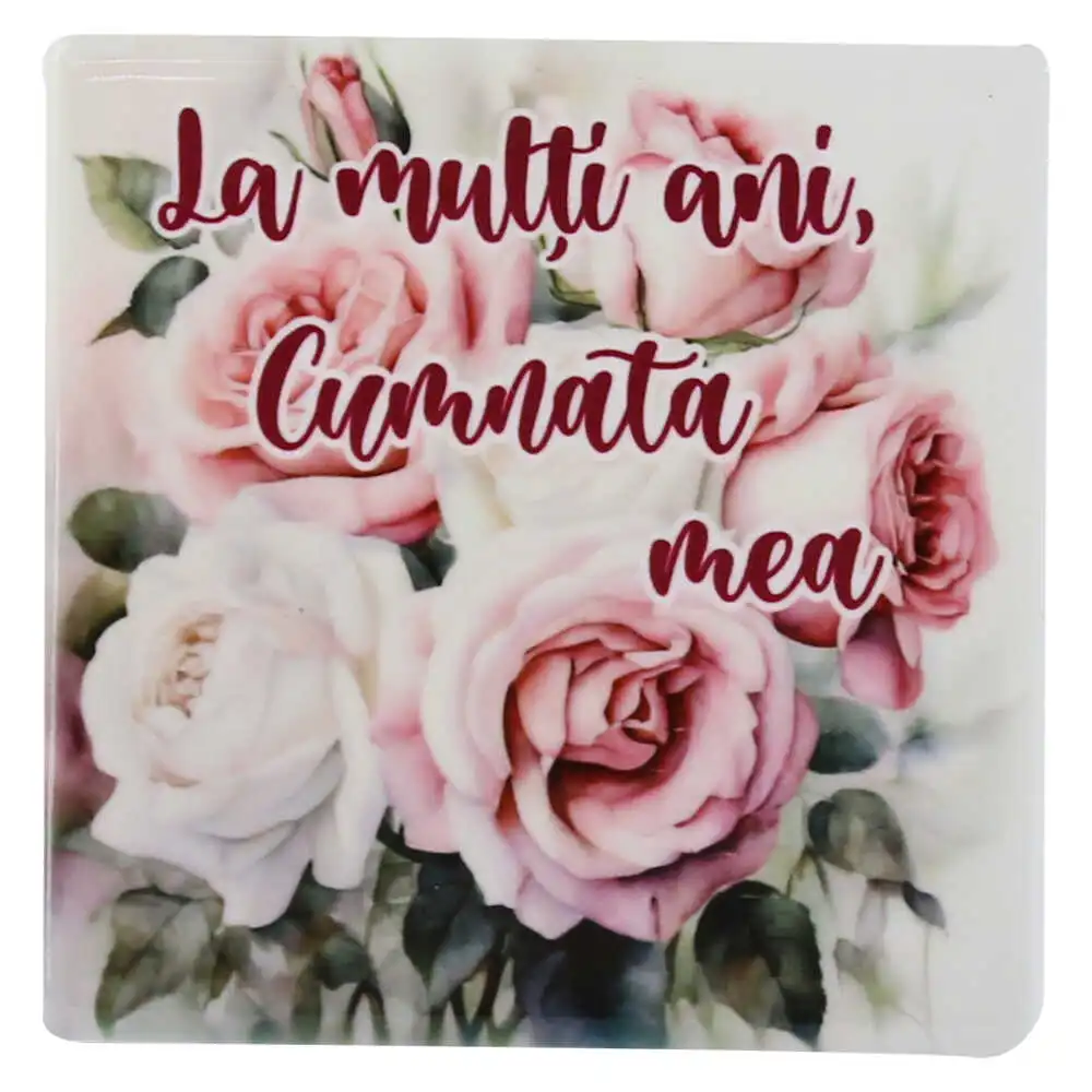 Magnet din ceramica "La multi ani