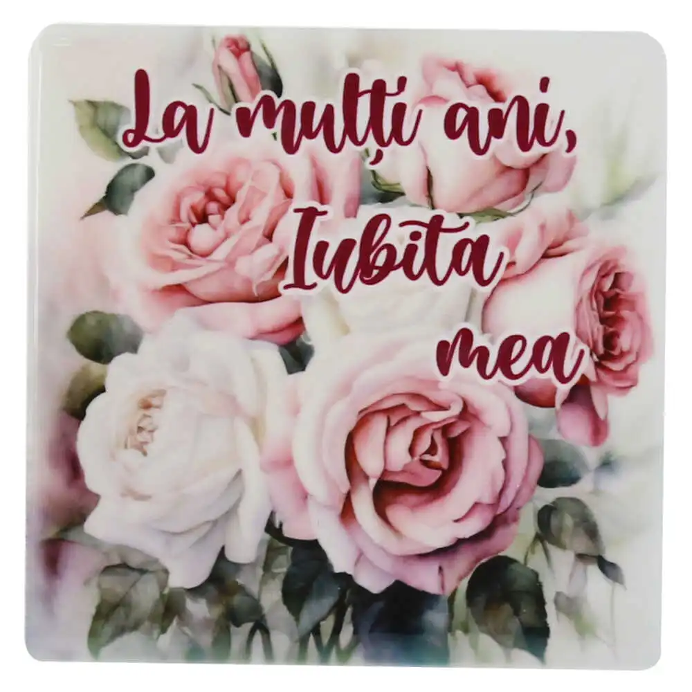 Magnet din ceramica "La multi ani