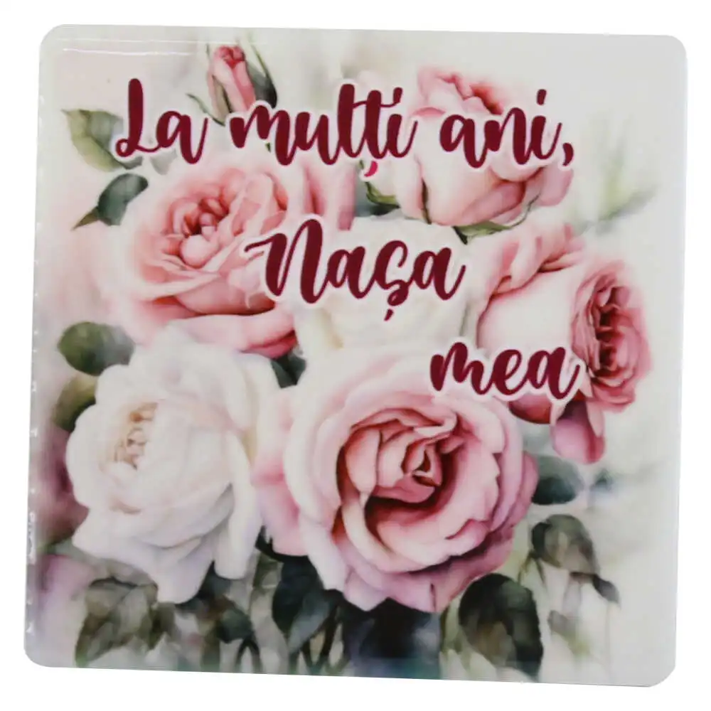 Magnet din ceramica "La multi ani